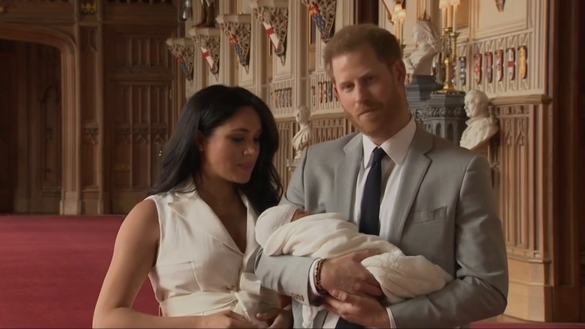 Harry and Meghan introduce their son to the world